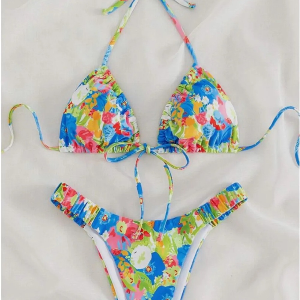 Colorful Floral Bikini